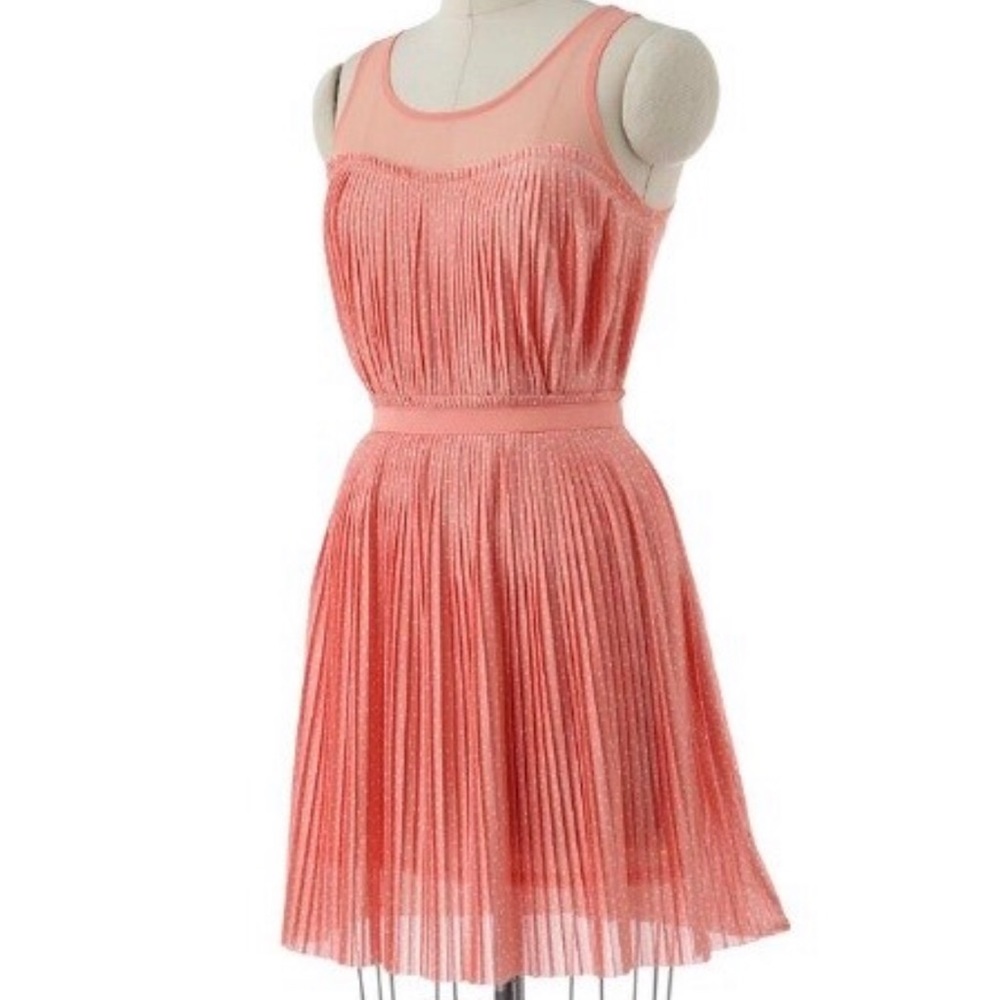 ⭐️ SOLD Lauren Conrad peach polka dot dress